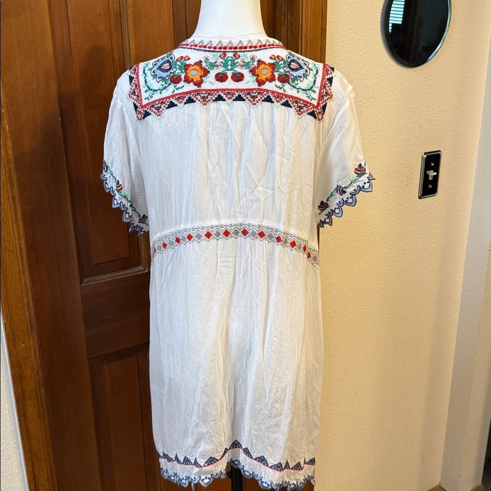 Johnny Was Multicolor Embroidered Tunic Size L - Picture 9 of 10